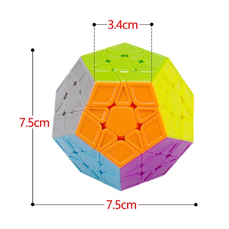 Megaminx Speed Cube, Stickerless 3x3x3 Pentagonal Speed Cube Dodecahedron Magic