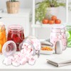 Glass Containers With Lids 16 Oz Wide Mouth Airtight Jars