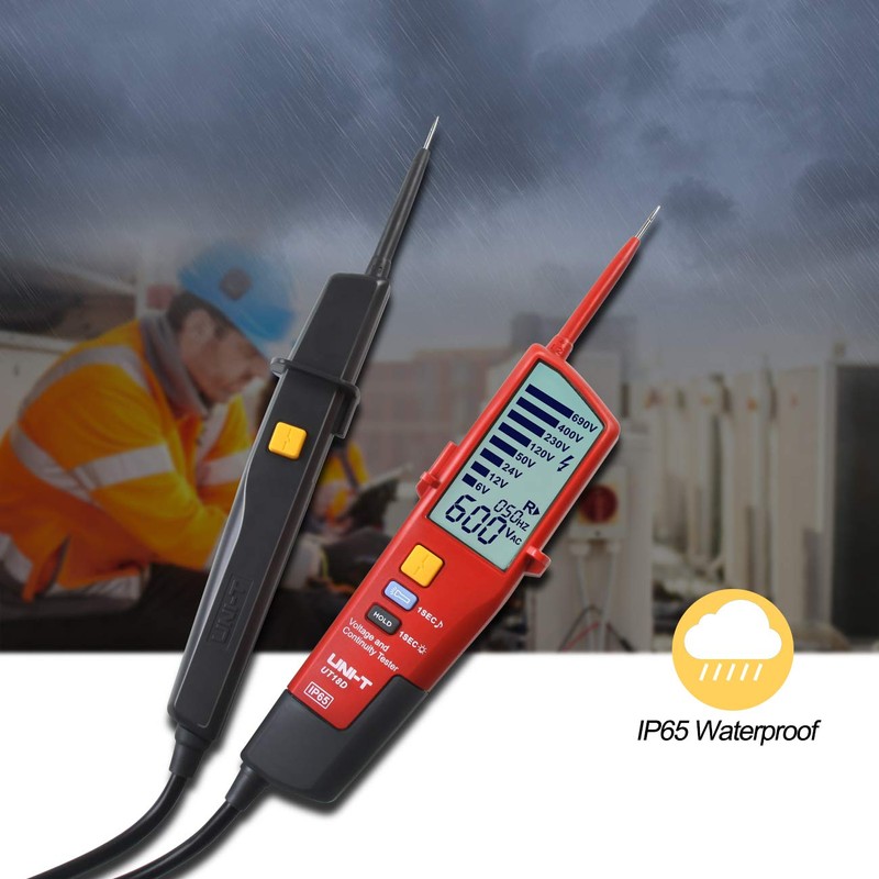 UNI-T UT18D Voltage Tester and Continuity Tester Waterproof Voltage Tester