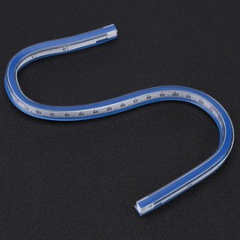 Flexible Plastic Curve Rule Ruler Drafting Drawing Measure Tool Craft Supplies(30cm)