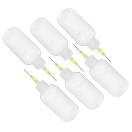 Hohopeti 6 Pack Plastic Glue Squeeze Bottles Refillable Cosmetic Container for Diy Projects
