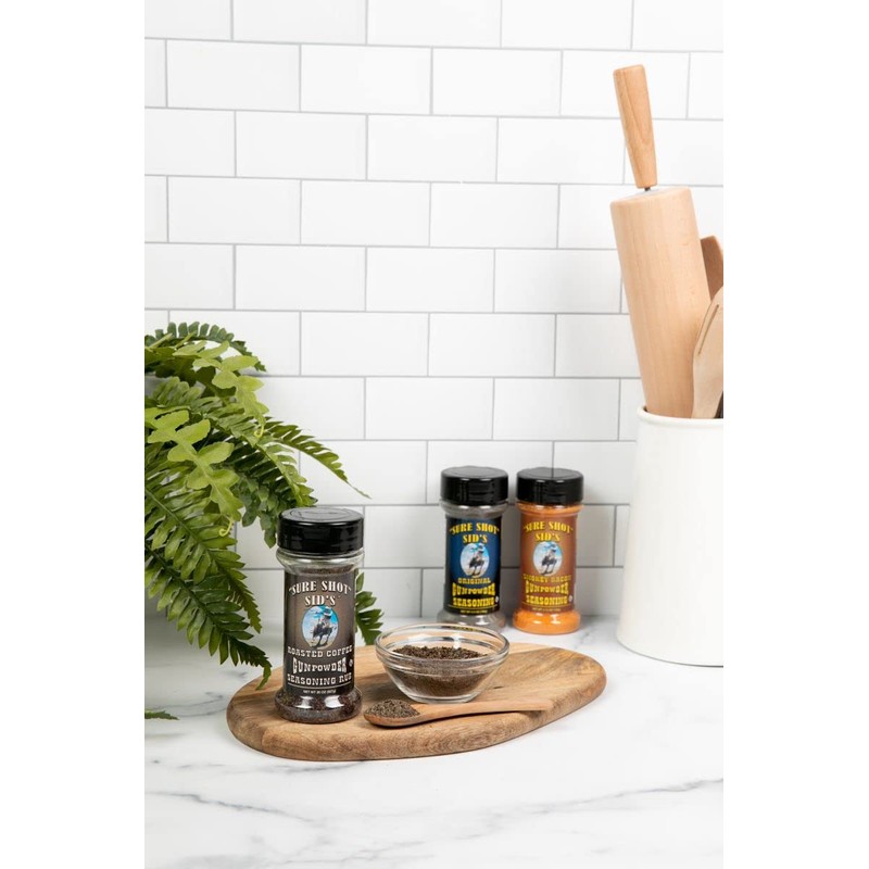 Sure Shot Sid’s Roasted Coffee Gunpowder Seasoning - Famous BBQ