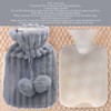 Hot Water Bag PVC Plush Fabric Cover Wide Mouth Design