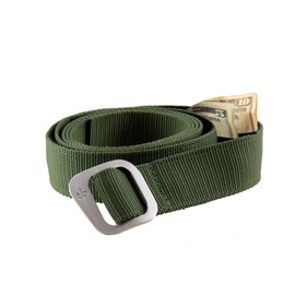 Dakota Travel Money Belt with Hidden Zipper by Thomas Bates (Olive, Big & Tall)