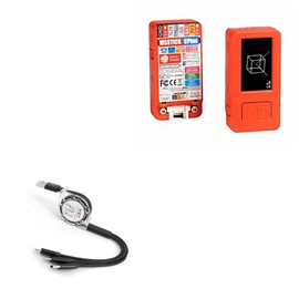 BoxWave Cable Compatible with M5Stack M5StickC Plus ESP32-PICO Mini IoT Development Kit - AllCharge miniSync, Retractable, Portable USB Cable - Jet Black