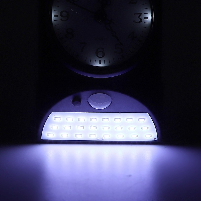 Solar Outdoor 28LED Waterproof Wall Lamp Human Body Induction Light