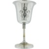 Kheops International Chalice Stainless Steel with Engraved Goddess, Medium, 6-inch