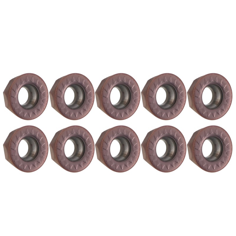 10PCS CNC Carbide Inserts Indexable Round Milling Inserts Lathe Cutting