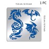 BENECREAT 1 Piece Stainless Steel Dragon Alloy Drawing Template Diary