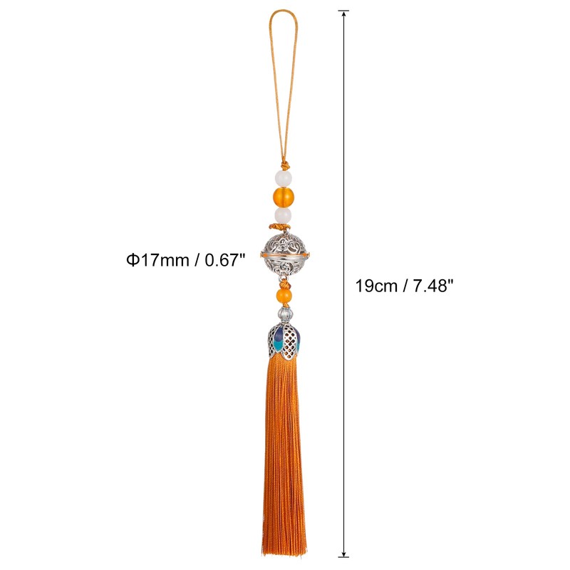 uxcell Pendants with Tassels, Earthy Yellow Classic Bells Tassel Pendant