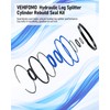 Hydraulic Log Splitter Cylinder Rebuild Seal Kit for 4.0"Bore x