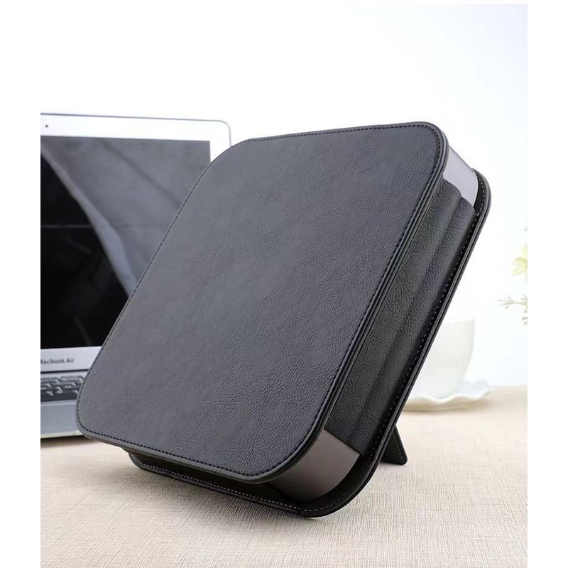 ALHBEJT Protection Leather Case Cover for Apple Mac mini (Black)