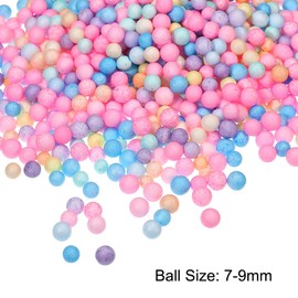 MECCANIXITY Foam Beads Foam Balls 7-9mm for Wedding and Party Decorations, Tiny Packing Balls, Arts DIY Crafts Supplies (Multicolored,1 Pack Approx 750pcs)