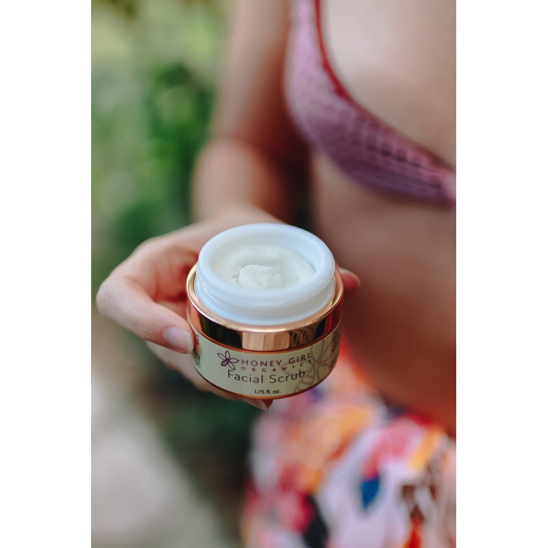 Honey Girl Organics Facial Scrub, Moisturizing & Exfoliating, Fights Acne,