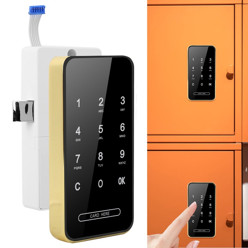 Electronic Password Card Lock RFID Smart Keyless Touch Screen for