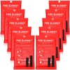Macarrie 10 Pack 39” x 39” Fire Blanket Emergency for