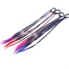 EROSPA® 4 Colourful Hair Strands with Scrunchie / Hair Band