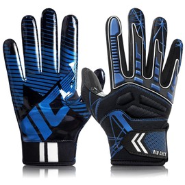 RID CHEN Football Gloves and Adult Football Receiver Gloves,Tacky Grip Skin Tight Adult Football Gloves and Enhanced Performance Football Gloves for Men and Women