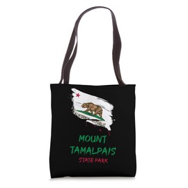 Mount Tamalpais State Park California Splatter Flag Vacation Tote Bag