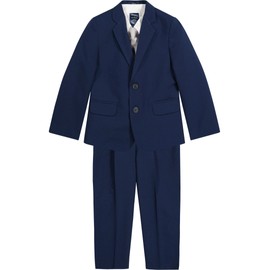 Nautica Boys' 4-Piece Tuxedo Set with Dress Shirt, Bow Tie, Jacket, and Pants, Bright Blue