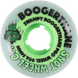 Snot Wheel Co. Skateboard Wheels 54mm Swampy Gator Boogerthane 99A Green/Glow