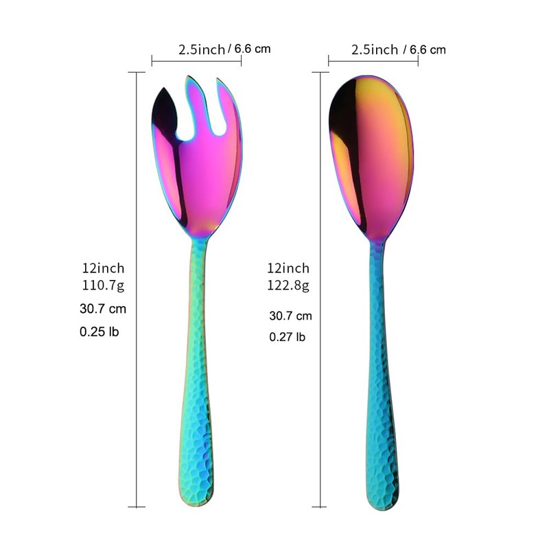 Stainless Steel 80 oz Large Salad Bowl sets with Serving