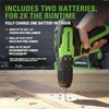 Greenworks 24V Brushless Drill / Driver, 2Ah USB Battery and