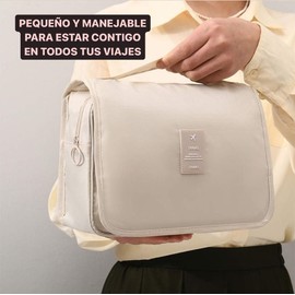 TUTIENDA24 Toiletry Bag for Women Hanging Toiletry Bag Cosmetic Makeup Bag with Handle Waterproof Organizer for Women Travel Vacation Beige, beige, Travel Toiletry Bags