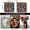 Cute Snail Mushroom Oven Mitts and Pot Holders Sets of