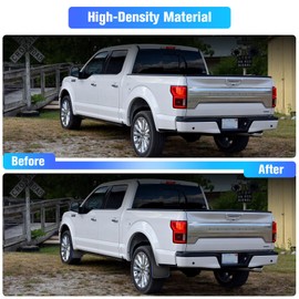 LitMiRaCle Mud Guards Ford F150 Accessory, 4 Pcs Tires Fender, Front and Rear Mudguard for Ford F150 2015/2016/2017/2018/2019/2020 (with OEM Fender Flares), Black, Style B