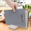 Cutting Board Set with Holder, 4 Pcs Plastic Cutting Boards