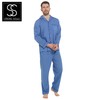 Lora Dora Strong Souls Mens Traditional 2 Piece Pyjamas Plain