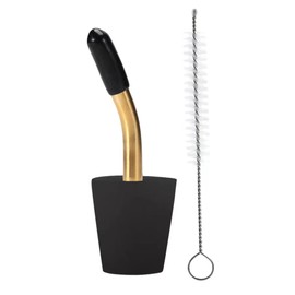 Yoseka Kettle Spout Extension Spout Outdoor Kettle Skitter Pot Equipment Camping Kettle with Cleaning Brush Nozzle Coffee Parts Lightweight Aluminum Stainless Steel Camping Kettle Compatible