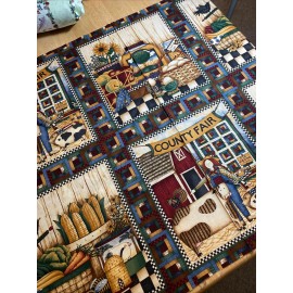 SSI County Fair 6 Squares Debbie Mumm 29” Panel SSI Cotton Fabric New