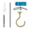 Evsteluo Heavy Duty Swag Ceiling Hooks with Hardware for Hanging