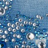 MECCANIXITY Flat Back Round Acrylic Rhinestones,12mm SS45 Deep Blue Flatback