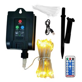 Outdoor Tent Lights Beach Shade Solar Clip Umbrella Lights Flexible String Lights