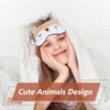 FUNAUPGO Christmas Reindeer Sleeping Mask Eye Mask Cute Animal Rudolph