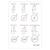 BlueVue 3-5/8" Overflow Gasket Kit with Trip Lever Overflow Cover,