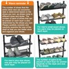 bukfen Over The Door Shoe Organizer,6-Tier Adjustable Door-Mounted/Wall-Mounted Shoe Rack,Heavy-Duty
