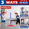 EagleStone 3-in-1 T-Ball Set for Kids 3-12 with 2 Bats,2