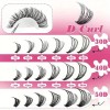 804 Extensiones De Pestañas Postizas Kit Maquillaje Completo
