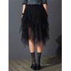 Women Ballet Dress A-line Irregular Mid Length High Waist Tulle