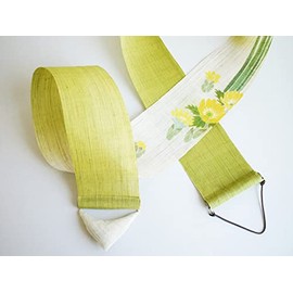 Tapestry "Daffodil Fukuju" Japanese Modern Linen Fabric Thin Tapestry Wall Hanging