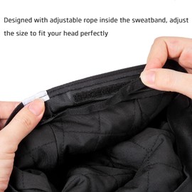 LADYBRO Flat Hat Caps for Men - Black Cabbie Hat Large Size XL Gatsby Hats Men Ivy Cap