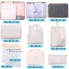 Packing Cubes, Packing Cubes for Suitcases Travel, Waterproof Suitcase Organiser