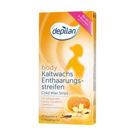 Waxing Strips Depilan Cold Wax Strips Body Waxing Pack of 2 (2 x 20 Strips)