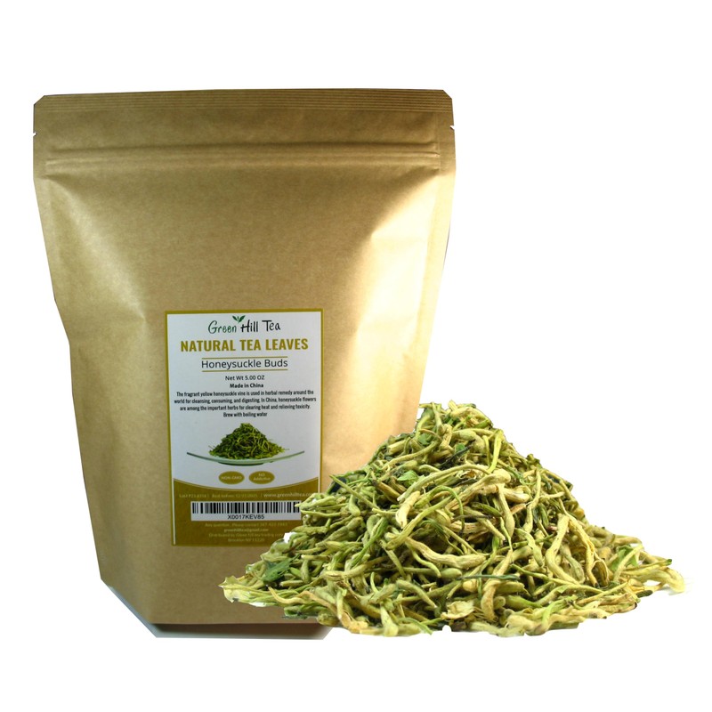 Greenhilltea traditional health herbs, Premium Honeysuckle buds 5 OZ (142