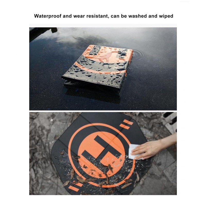 Dilwe Foldable Drone Landing Pad, Waterproof, Reduces Wind Resistance, Wear-resistant