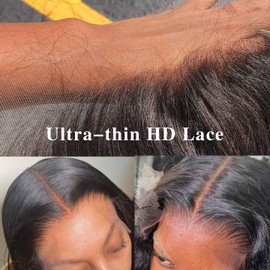 13x4 HD Lace Front Wigs Human Hair Body Wave Lace Front Wigs Human Hair Wigs for Women 180% Density Lace Frontal Wigs Brazilian Human Hair Wigs Pre Plucked 20 Inch